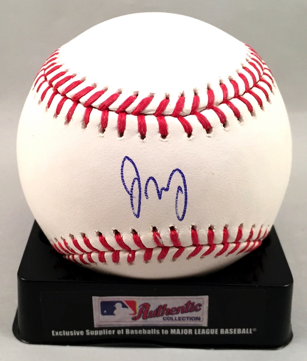 Cleveland Indians Francisco Mejia Signed Authentic MLB Baseball