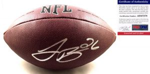 Pittsburgh Steelers Leveon Bell Signed Full Size NFL Composite Football 2 PSA