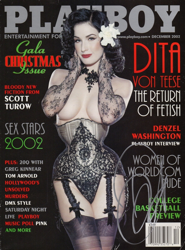 Dita Von Teese Signed Playboy Magazine Burlesque PSA/DNA