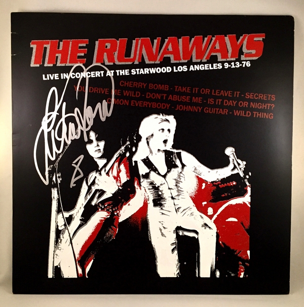 Lita Ford Signed Vinyl LP Album The Runaways Joan Jett
