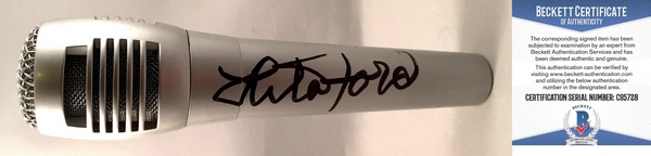 Lita Ford Signed Microphone The Runaways Beckett BAS