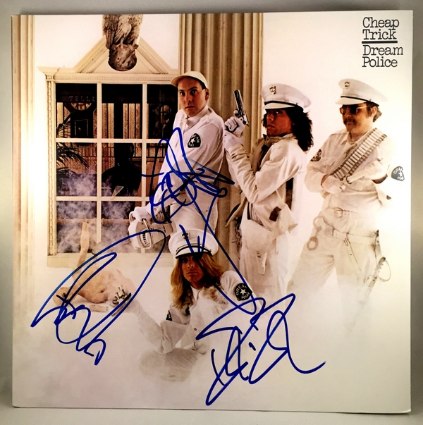 Cheap Trick Band Signed Vinyl LP Album Rick Nielsen Robin Zander Tom Petersson