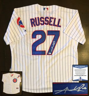 Chicago Cubs Addison Russell Signed Jersey Beckett BAS