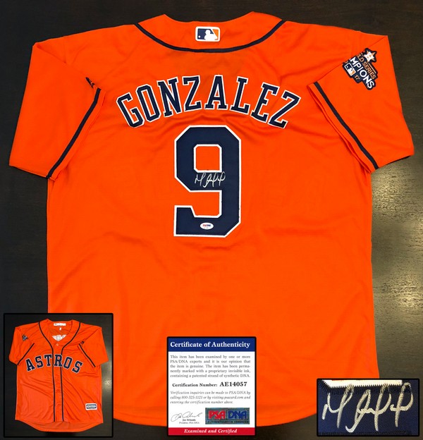 Houston Astros Marwin Gonzalez Signed Jersey PSA/DNA