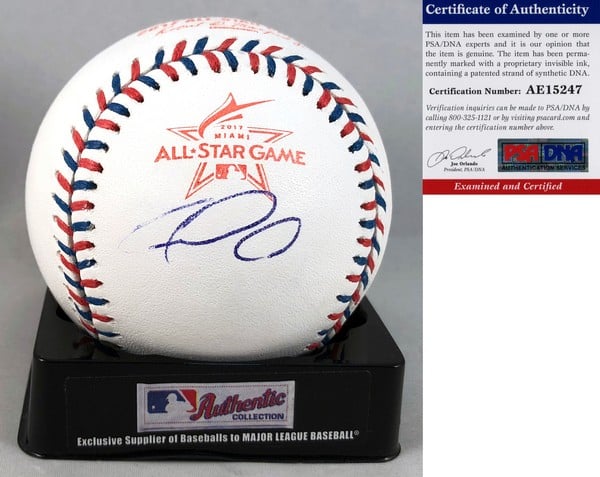 Houston Astros Carlos Correa Signed 2017 All Star Baseball PSA/DNA