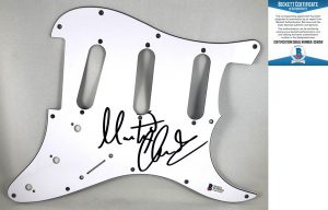Pretenders Martin Chambers Signed Electric PickGuard Beckett BAS