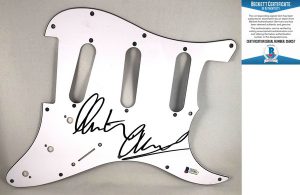 Martin Chambers Signed Electric PickGuard Pretenders Beckett BAS