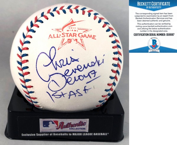 Houston Astros Chris Devenski Signed 2017 All Star Baseball Beckett BAS