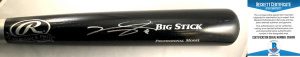 Washington Nationals Victor Robles Signed Baseball Bat Beckett BAS