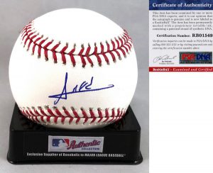 New York Mets Amed Rosario Signed Authentic MLB Baseball PSA/DNA