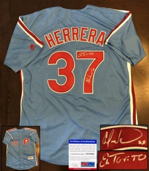 Philadelphia Phillies Odubel Herrera Signed Jersey PSA/DNA
