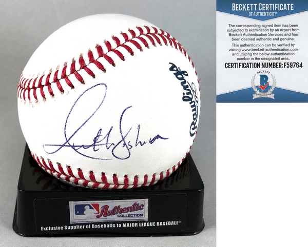 Anthony Joshua Signed Baseball Heavyweight Champion Beckett BAS