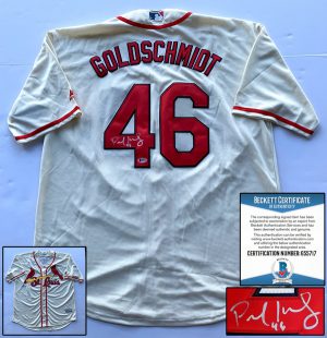 St. Louis Cardinals Paul Goldschmidt Signed Jersey Beckett BAS