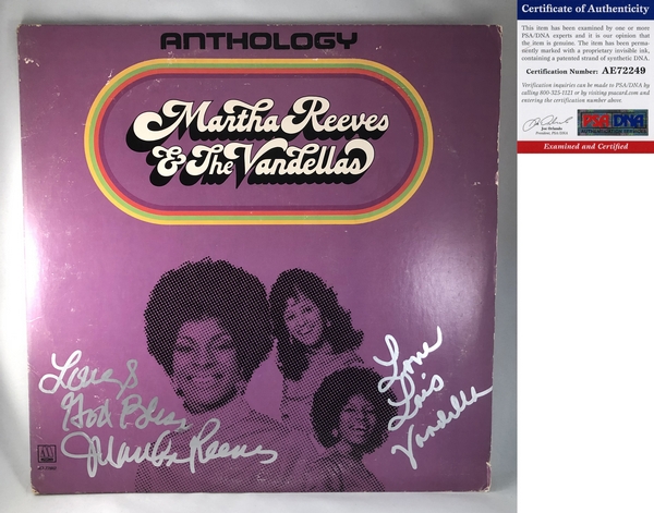 Martha Reeves and The Vandellas Signed Vinyl LP Album PSA/DNA