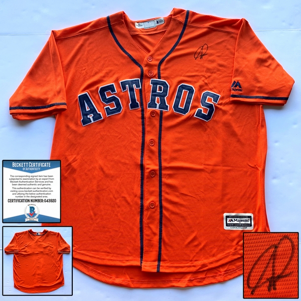 Houston Astros Forrest Whitley Signed Jersey Beckett BAS