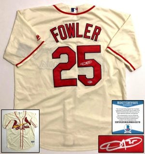 St. Louis Cardinals Dexter Fowler Signed Jersey Beckett BAS