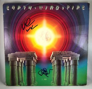Verdine White Ralph Johnson Earth Wind Fire Signed LP Album Vinyl I Am