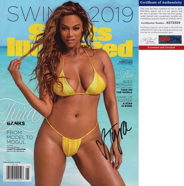 Tyra Banks Signed Magazine 2019 SI Swimsuit Issue PSA/DNA