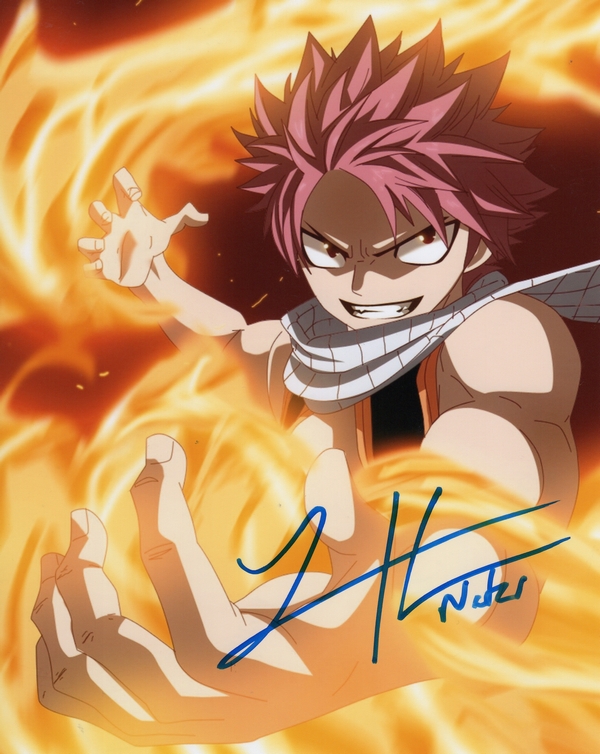 Todd Haberkorn Signed 8x10 Photo Fairy Tail Natsu