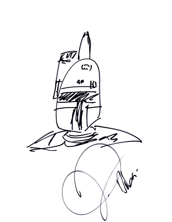 Daniel Logan Signed 8.5x11 Sketch Star Wars Boba Fett