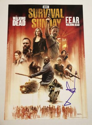 Norman Reedus Signed 13x19 Poster Daryl TWD The Walking Dead 2