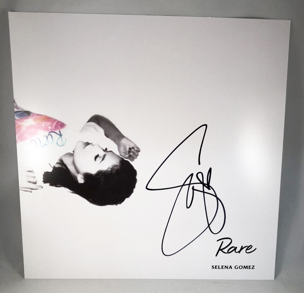 Selena Gomez Signed LP Album Vinyl Insert Rare 1