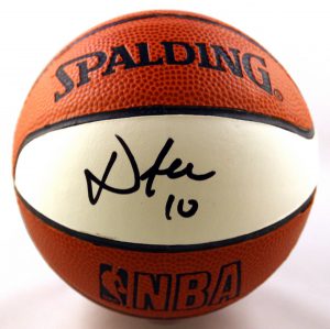 Golden State Warriors David Lee Signed Mini Basketball