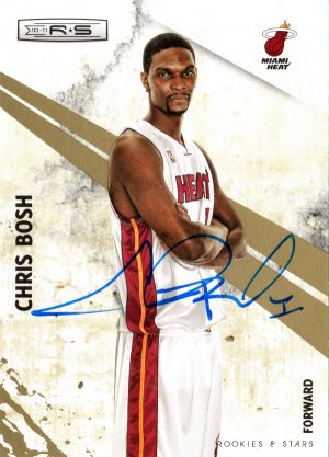 Miami Heat Chris Bosh Signed Trading Card 2010 Panini #387 of 499