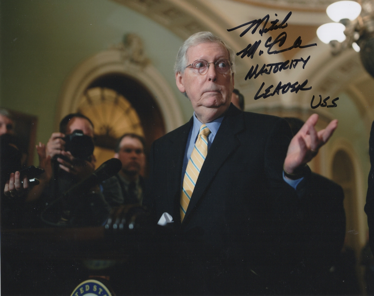 Mitch McConnell Signed 8x10 Photo US Senator Senate Majority Leader 3