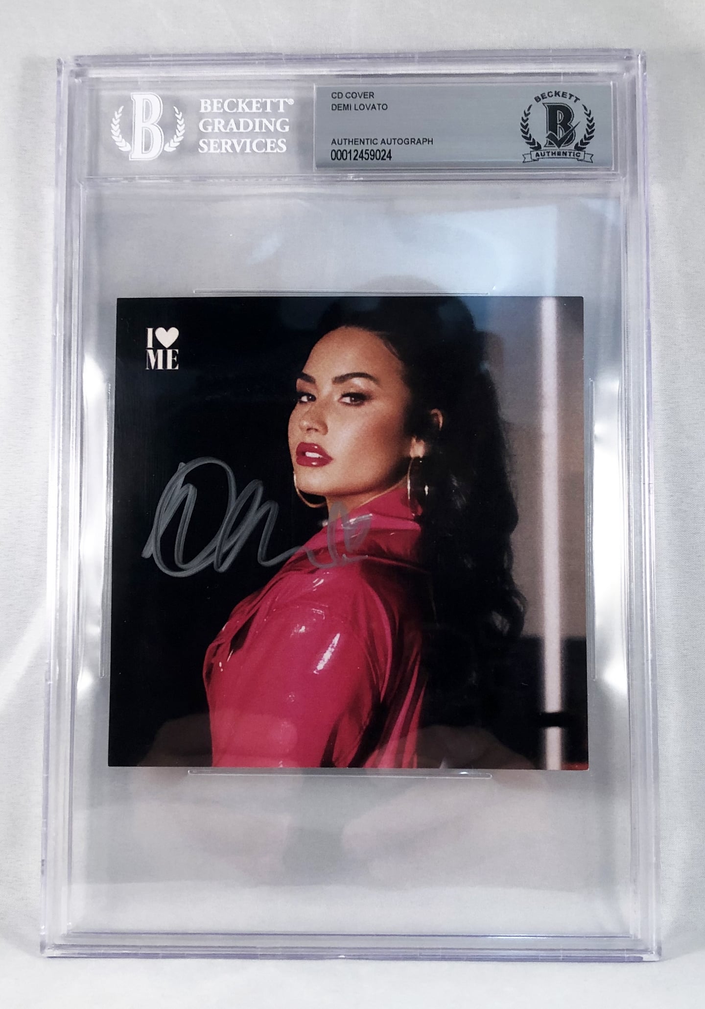 Demi Lovato Signed CD Cover Beckett BAS
