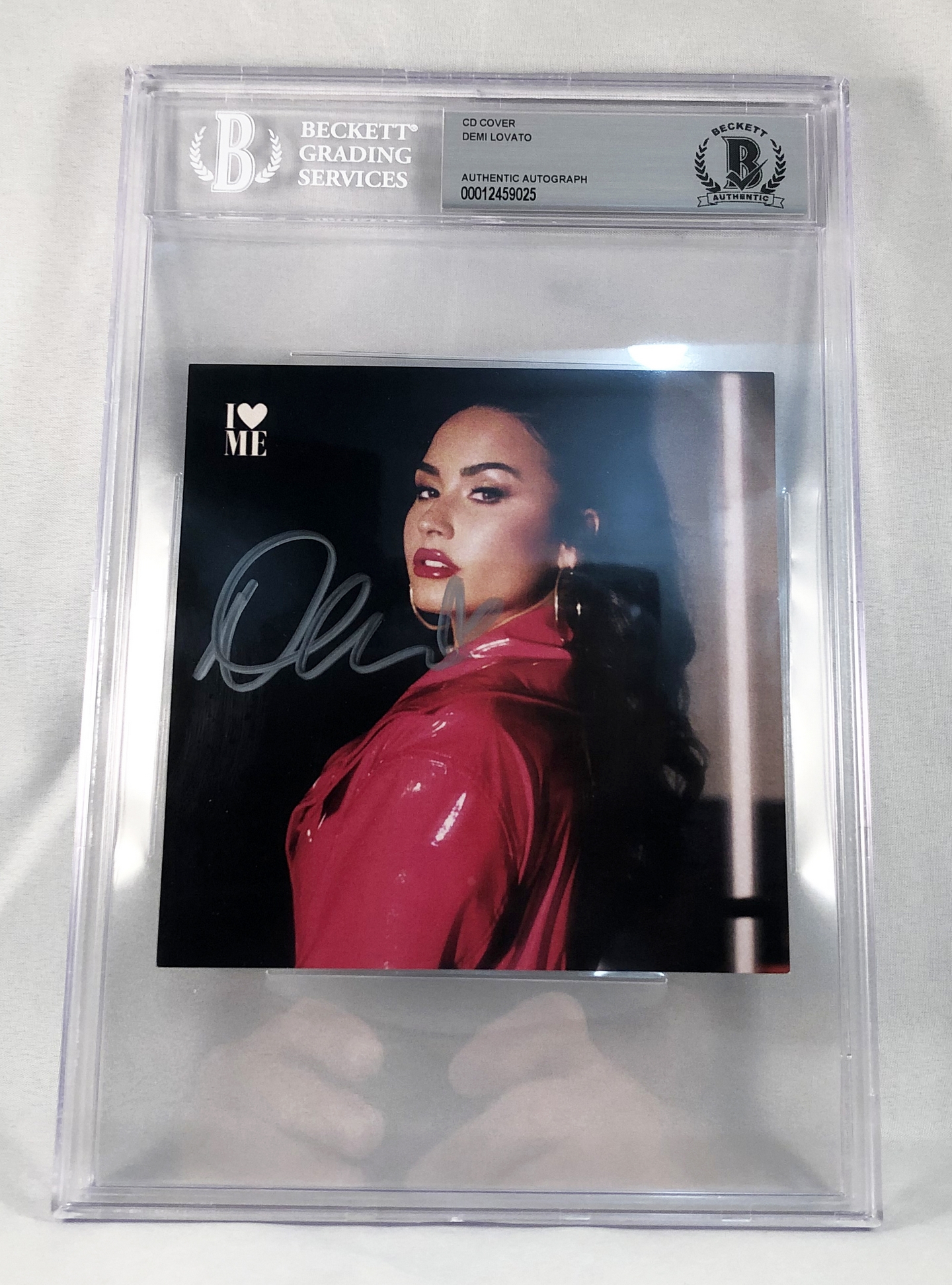 Demi Lovato Signed CD Cover 1 Beckett BAS