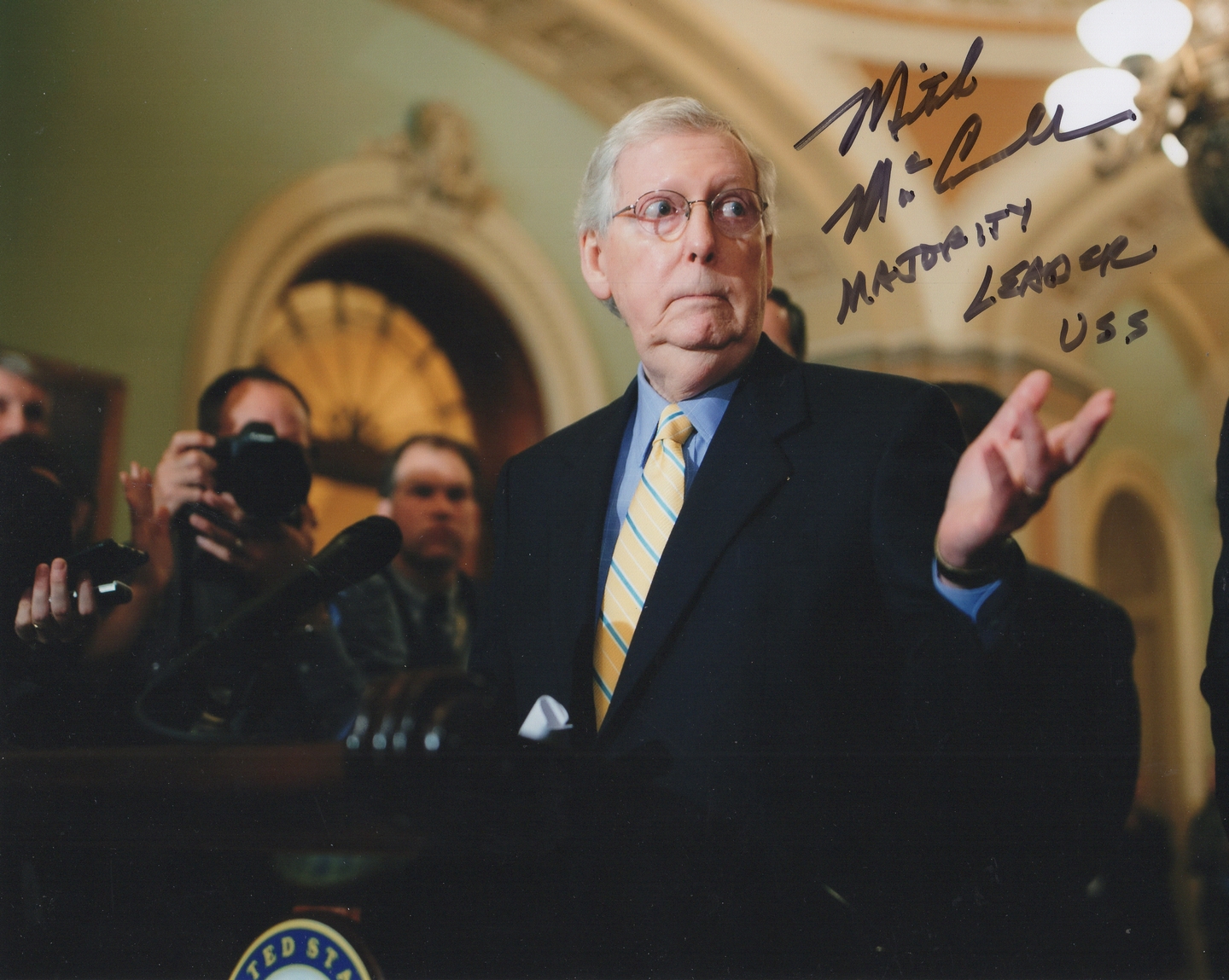 Mitch McConnell Signed 8x10 Photo US Senator Senate Majority Leader 4