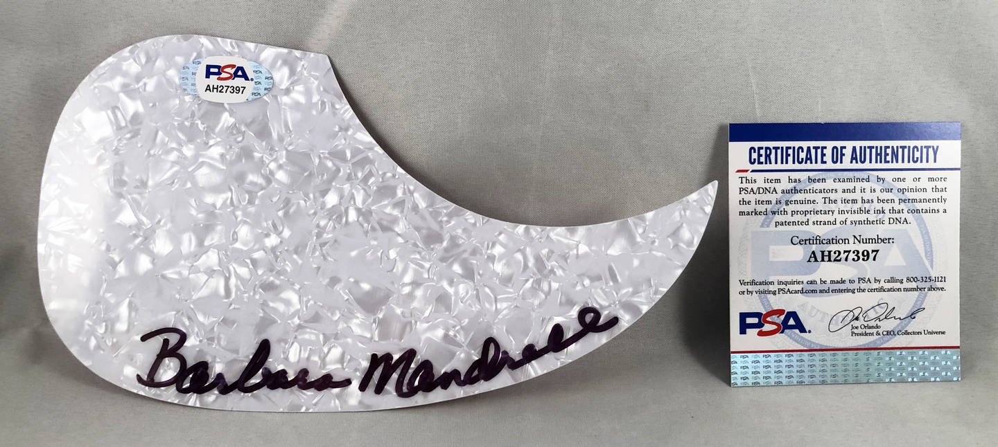 Barbara Mandrell Signed Acoustic PickGuard PSA/DNA 1