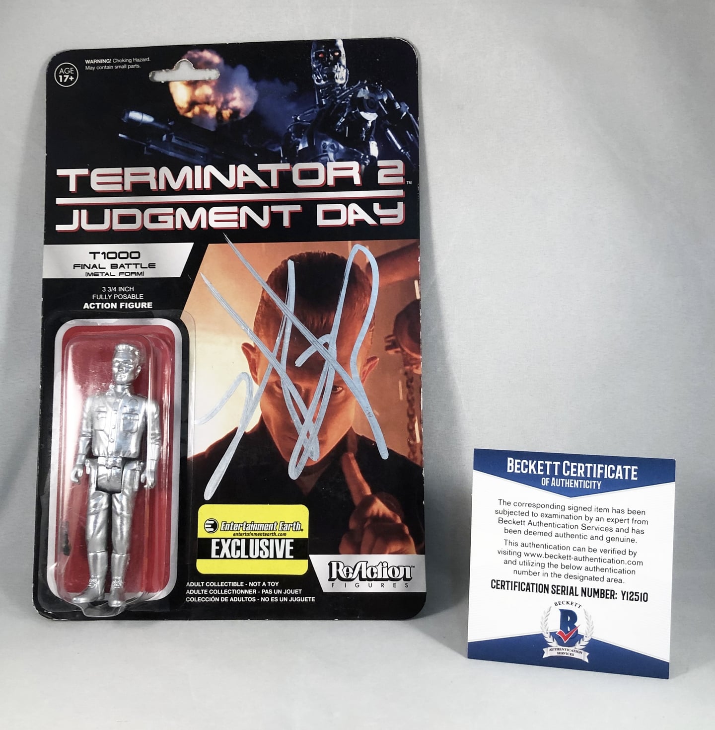 Robert Patrick Signed Figure Toy Beckett BAS