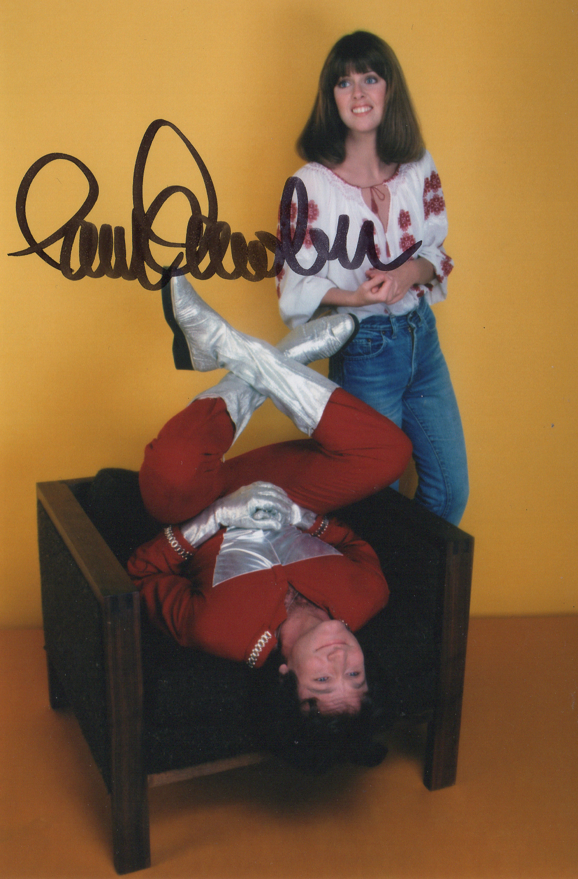 Pam Dawber Signed 4x6 Photo Mork and Mindy 3