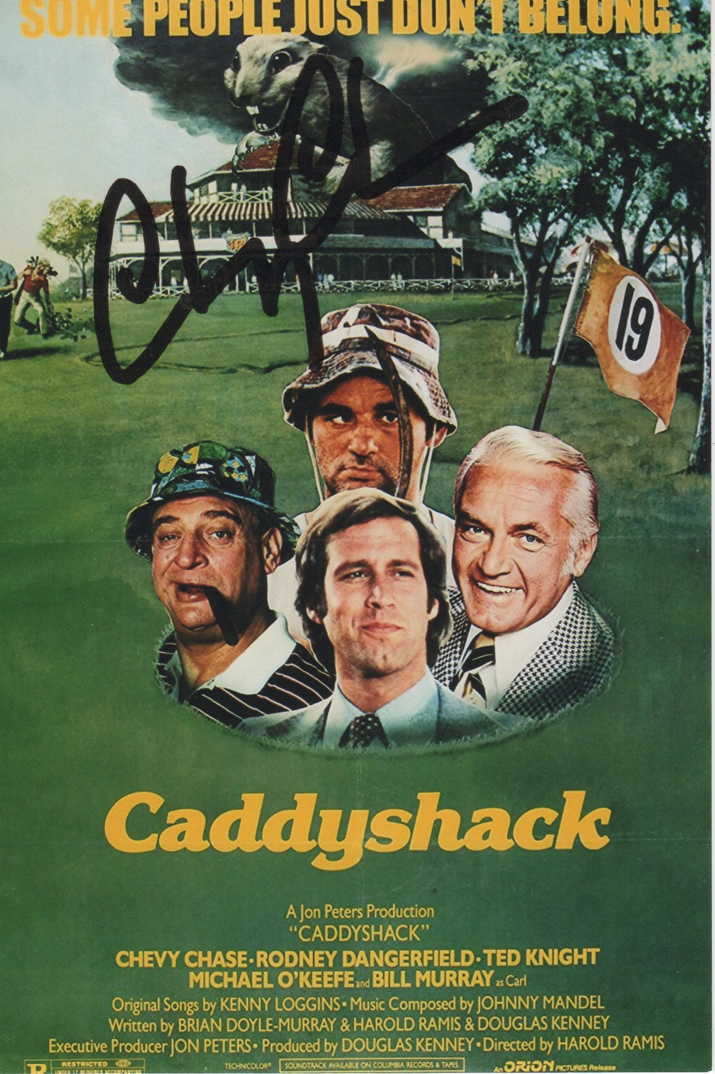 Chevy Chase Signed 4x6 Photo Caddyshack