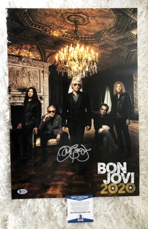 Jon Bon Jovi Signed Poster 13x19 Beckett BAS