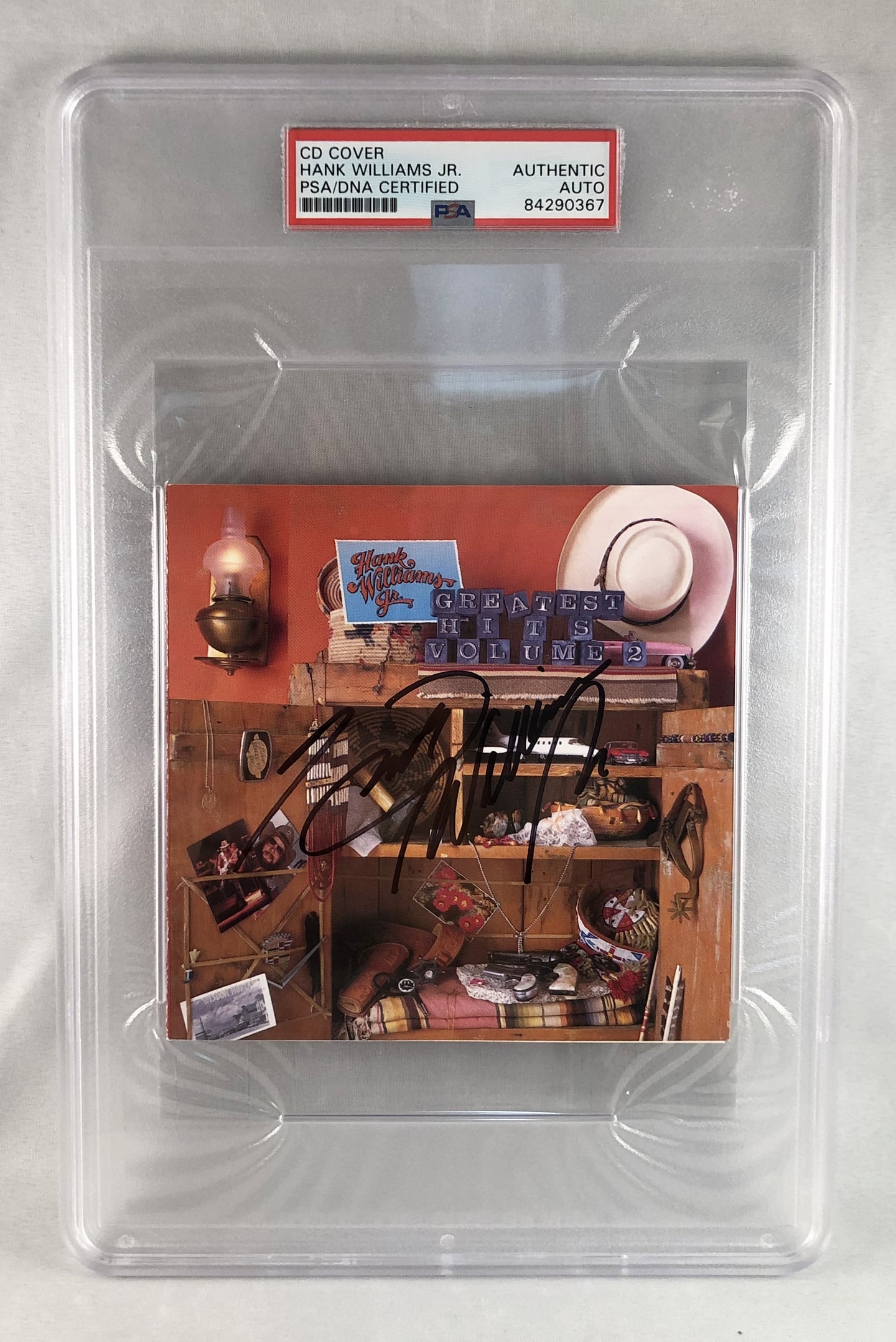 Country Singer Hank Williams Jr Signed CD Cover PSA/DNA 2