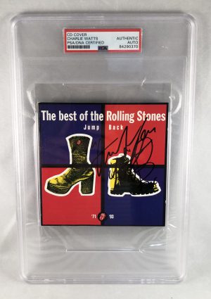 Charlie Watts Signed CD Cover PSA/DNA The Rolling Stones 2