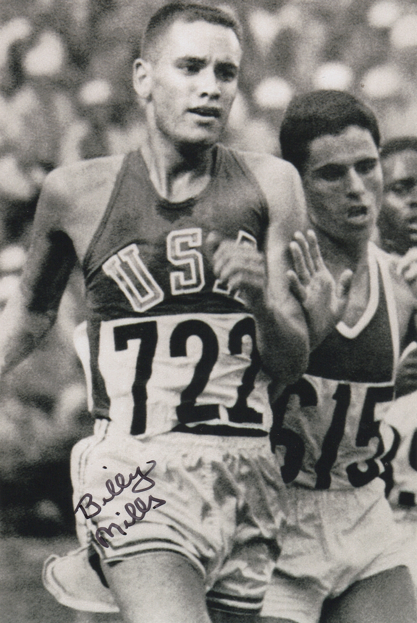 Billy Mills Signed 4x6 Photo Olympics Gold Medal Track & Field