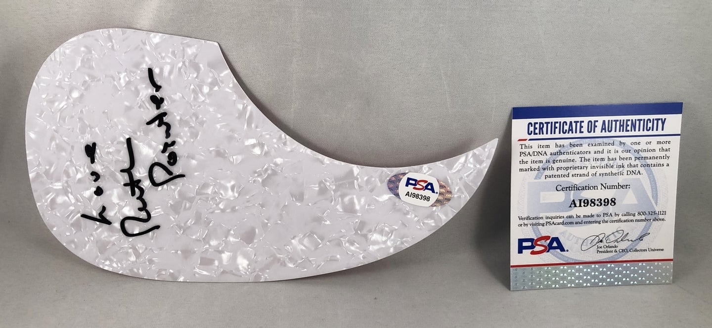 Ruth Pointer Signed Acoustic PickGuard PSA/DNA
