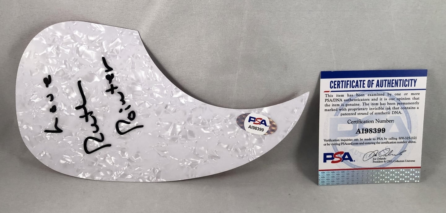 Ruth Pointer Signed Acoustic PickGuard PSA/DNA 1