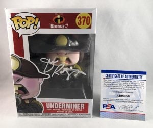 John Ratzenberger Signed Funko Pop Underminer Incredibles PSA/DNA
