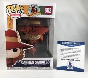 Rita Moreno Signed Funko Pop Carmen Sandiego Beckett BAS