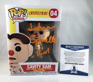 John Spinello Signed Funko Pop Cavity Sam Operation Beckett BAS
