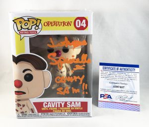 John Spinello Signed Funko Pop Cavity Sam Operation PSA/DNA