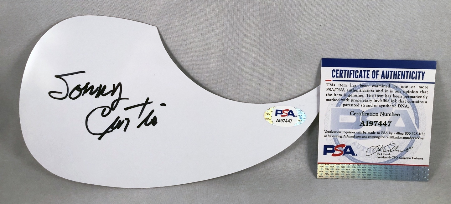 Sonny Curtis Autographed Acoustic PickGuard PSA/DNA