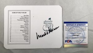 Masters Champion Mark O'Meara Signed Masters Scorecard PSA/DNA