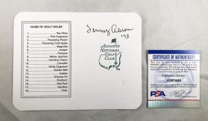 Masters Champion Tommy Aaron Signed Masters Scorecard PSA/DNA