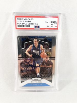 Phoenix Suns Steve Nash Signed Trading Card PSA/DNA 2019 Panini Prizm #28
